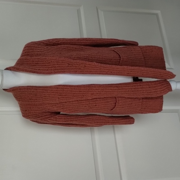 LOFT Sweaters - LOFT women's large salmon wool blend cardigan sweater long sleeve soft